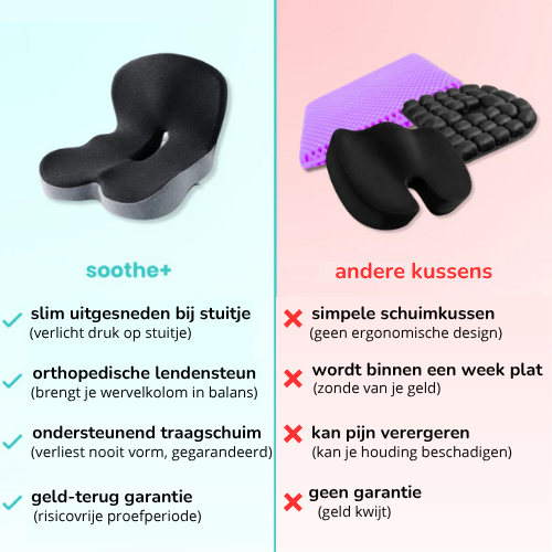 Soothe+ Orthopedisch Zitkussen